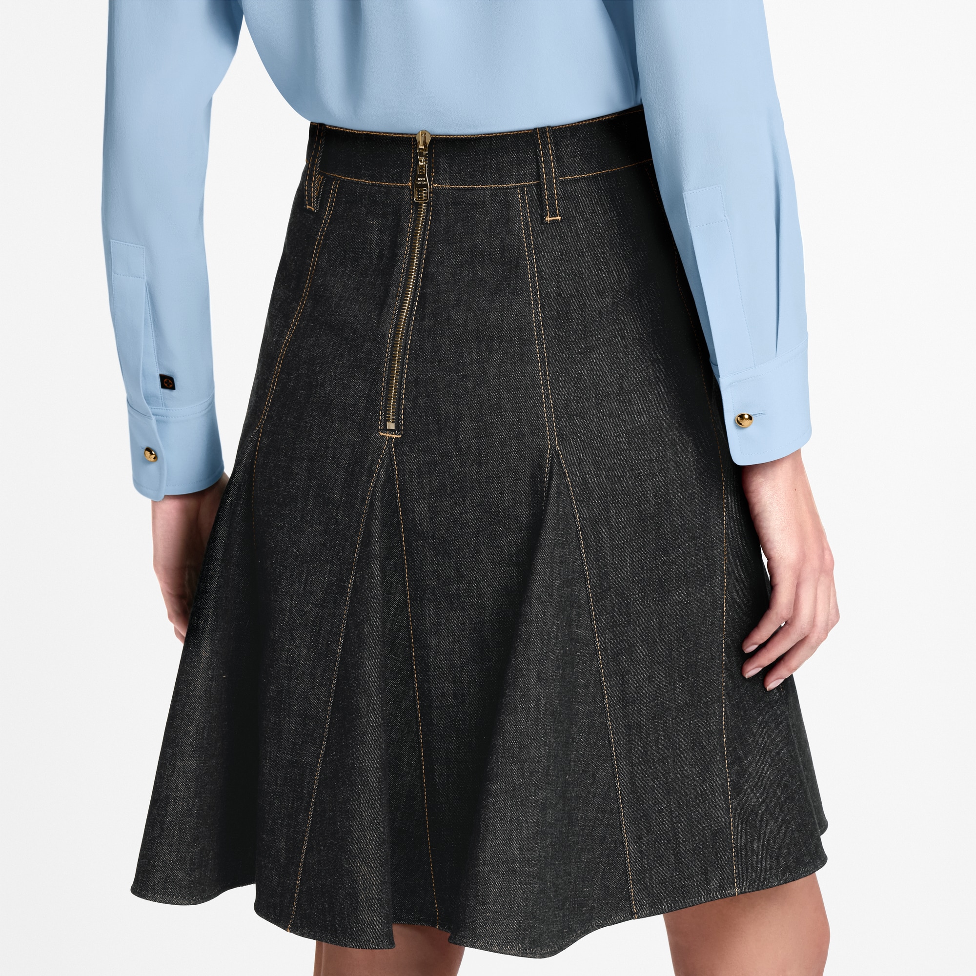 ルイヴィトン　デニムスカート38 総ロゴ ルイヴィトン デニムスカート38 総ロゴ ルイヴィトン デニムスカート38